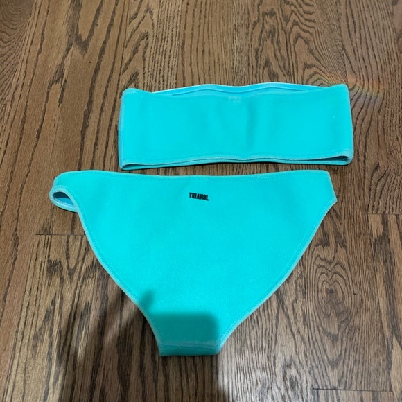 Triangl Crush Blue Lemonade Velvet Bikini - Picture 6 of 8